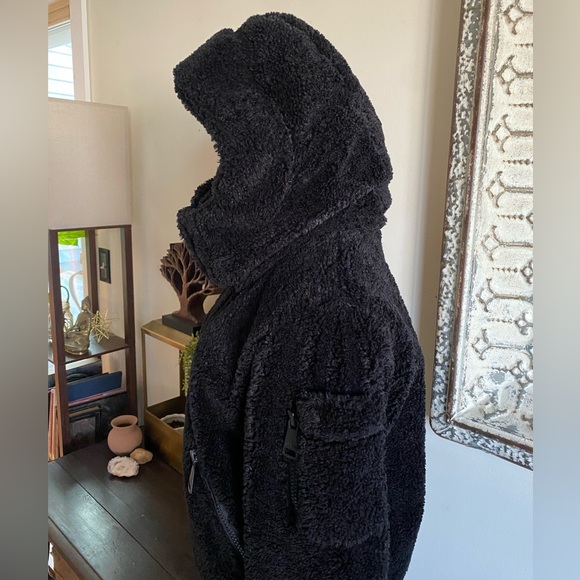 SAM Boucle Faux Shearling Nala Outdoor Coat Water Resistant Bomber Jacket - Picture 13 of 16